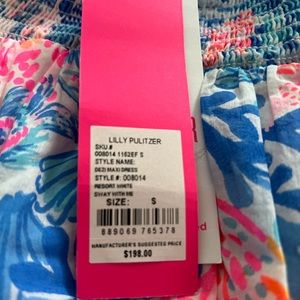 Brand new Lilly Pulitzer Dezi off the shoulder maxi dress